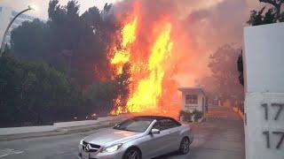 Wildfire burns Los Angeles suburb | REUTERS