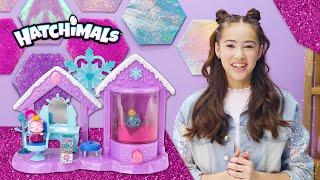 GLITTER UNBOXING! Peyton Unboxes the Glitter Salon! Hatching with Hatchimals Hatch Club