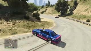 Drifting vinewood touge with S13 (Gta 5 drift tuning)