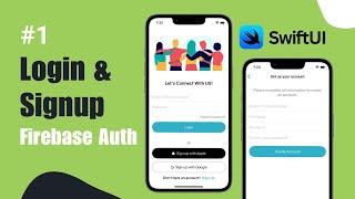 Login & Signup UI in SwiftUI | Firebase Auth Part 1 (Hindi)