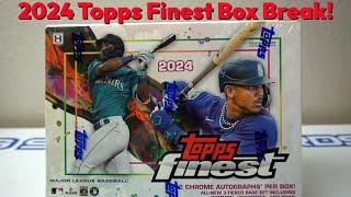 2024 Topps Finest Box Break: SWEET Box! Nice PURPLE /125 RC Auto & FINEST ROOKIES RC /75 GREEN!