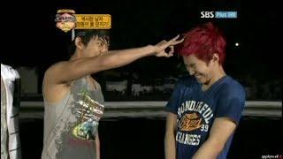 형아들에게 까불까불하다 결국 응징당하는 악꼬 2PM준호(Result for teasing hyeongs, Junho)