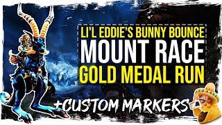 Guild Wars 2 - Halloween - Li'l Eddie's Bunny Bounce Mount Race - Gold Run with Custom Markers