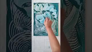 You will love this technique  Abstract Acrylic Painting #acrylicpainting #satisfying #shorts #short