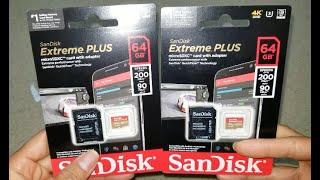 SanDisk Extreme Plus 64GB TF Micro SD Memory Card