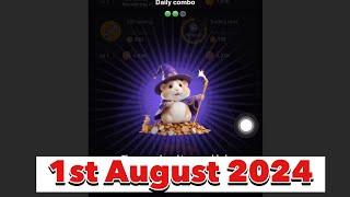 How To UNLOCK 1st August Hamster Daily Combo Cards Today  and CLAIM your 5MILLION HAMSTER COIN