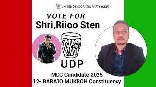 Rio Sten MDC Candidates |UDP Election Song 2025|12 Barato Mukroh Constituency #viralsong #viralmusic