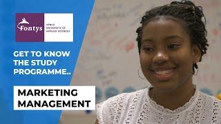 Get to know the study programme Marketing Management