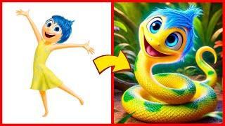 INSIDE OUT 2 as SNAKES - All Characters