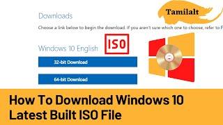 How to download windows 10 iso file original in Tamil