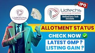 Unified Data-Tech IPO Allotment Status || Estimated Listing and Latest GMP of Unified Data-Tech IPO