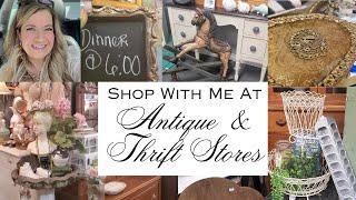 Shop With Me at NEW Antique & Thrift Stores | I Found Some Amazing Things!