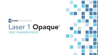 Laser 1 Opaque Heat Transfer Paper Overview