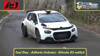 TEST DAY / Alberto Ordoñez / Citroën C3 rally2 /2025/ Atasco Competición