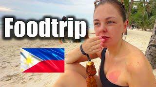 British Girlfriend Eating Filipino Food