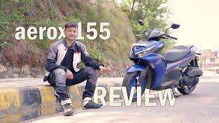 YAMAHA AEROX 155 HI-TECH SCOOTER REVIEW NEPALI