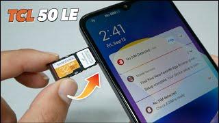 TCL 50 LE  How to insert SIM/SD Cards  Full Tutorial