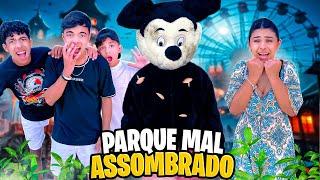 MICKEY MALVADÃO APARECEU NO PARQUE MAL ASSOMBRADO! *chamamos a polícia?