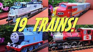 The Great Model Train Race With 19 Trains