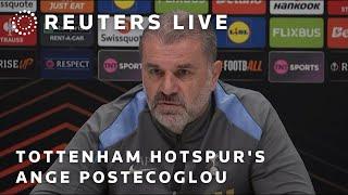 LIVE: Tottenham Hotspur's Ange Postecoglou press conference ahead of Europa League match against …