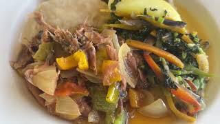 Salt Mackerel & Callaloo breakfast @R Hotel - New Kingston Jamaica January 9, 2025