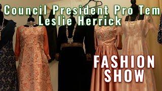 Council President Pro-Tem Leslie Herrick at a local designers fashion show