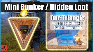 Mini Bunker / Hidden Loot in a Triangle | Vending Machine Usable Honeycomb Alternative