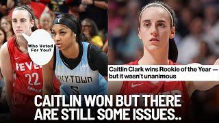 Caitlin Clark Won Rookie Of The Year But There's A Problem..