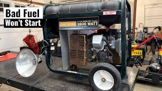 Left Outside and Won't Start - Craftsman 3600 Watt Generator