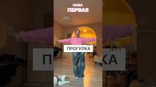 ПЕРВАЯ ПРОГУЛКА С СОБАКОЙ  #влог #влоги #собака #жизнь #shortsviral