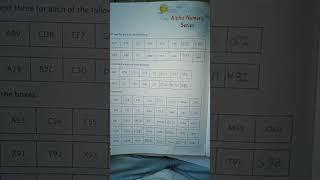 #Alpha-Numeric Series 