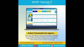 Canara Bank | Corporate Internet Banking Tutorial Using Maker & Checker