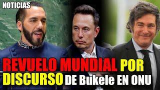  SE DESATA REVUELO MUNDIAL por discurso de Nayib Bukele