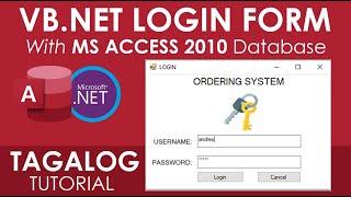 VB.Net | How To Create Login Form in Visual Basic.Net with MS Access 2010 Database |with source code