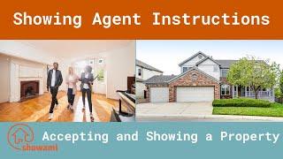 Showing Agent Instructions  - How to accept and show a property with Showami