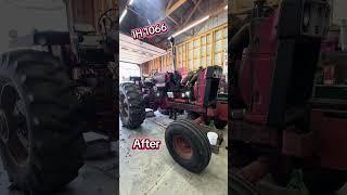 Straight pipe installed on the 1066 tractor! share your thoughts #farm #farmlife