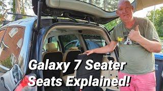 How To Fold Down The Seats On A Galaxy 7 Seater 