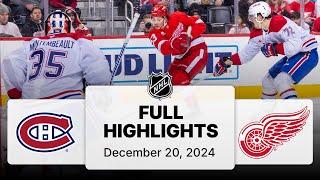 NHL Highlights | Canadiens vs. Red Wings - December 20, 2024