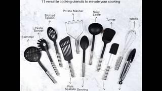 Kitchen Utensil Set - 11 Kitchen Gadgets & Cooking Utensils