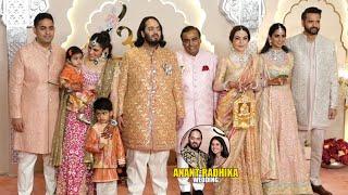 Ambani Family At Anant Ambani-Radhika Merchant's Wedding | Nita,Mukesh,Akash,Isha, Shloka Mehta