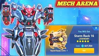 Finally Storm Rack 16 Unlock  | Storm Rack 16 Gameplay - Mech Arena