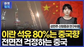 이란 석유 80%는 중국향...중국이 중동 전쟁을 걱정하는 이유 / 아시아NOW / 마켓워치 / 한국경제TV