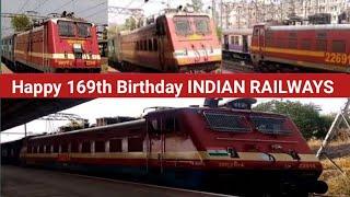 Happy 169th Birthday INDIAN RAILWAYS || Wap-4 Compilation At Different Location || RailLoVeR SaHaNi