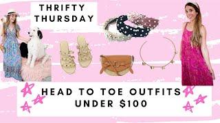 THRIFTY THURSDAYS HEAD TO TOE FASHION UNDER $100  STYLED SUMMER AMAZON MAXI DRESSES