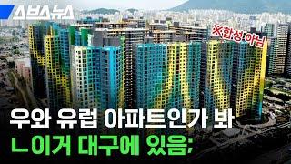 3km 밖에서도 보인다는 '컬러풀' 대구 아파트, 왜 이렇게 칠했을까? / 스브스뉴스