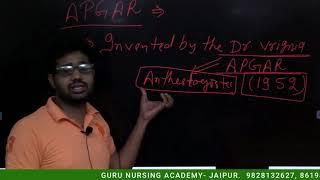 #NORCET #BFUHS #ESIC #AIIMS #BHU  Apgar Score By - Mohit Yadav (GURU NURSING ACADEMY)