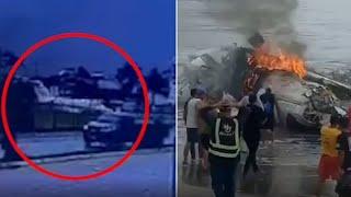 Terrifying Plane Crash on Brazilian Beach: Heroic Rescue Caught on Camera!