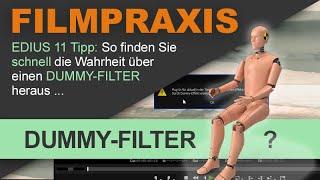 EDIUS 11: DUMMY-FILTER in einem Projekt erkennen, ersetzen und verstehen