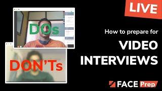 How to prepare for video interviews | Tips & Training | FACE Prep