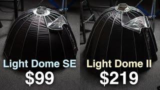 Aputure's $99 Light Dome SE vs $219 Light Dome II - Budget vs Premium Option!